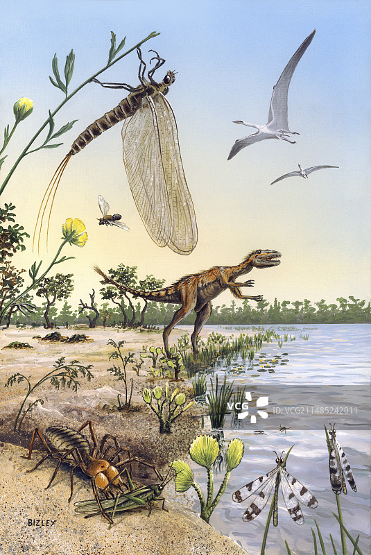 巴西白垩纪史前场景图片素材