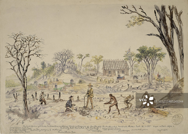 南非金矿区艺术作品图片素材