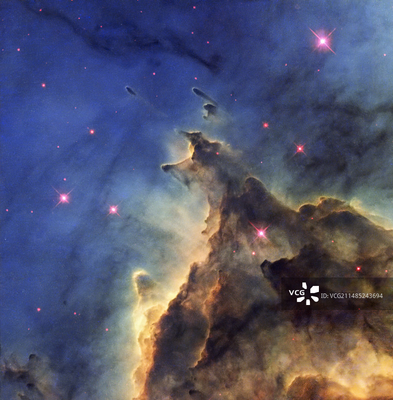 猴头星云，哈勃空间望远镜影像图片素材