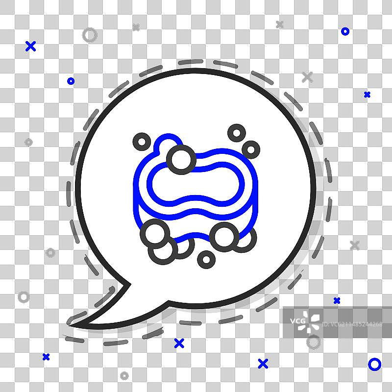 肥皂线条图标，白色背景图片素材