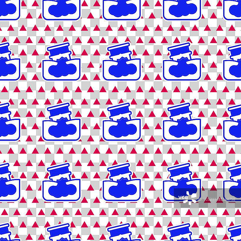蓝色漏油桶图标无缝背景图片素材