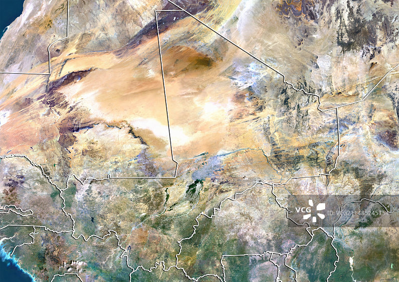 马里卫星图像图片素材