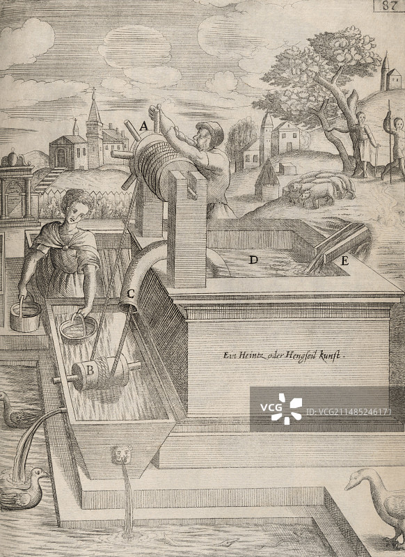 17世纪的水泵图片素材