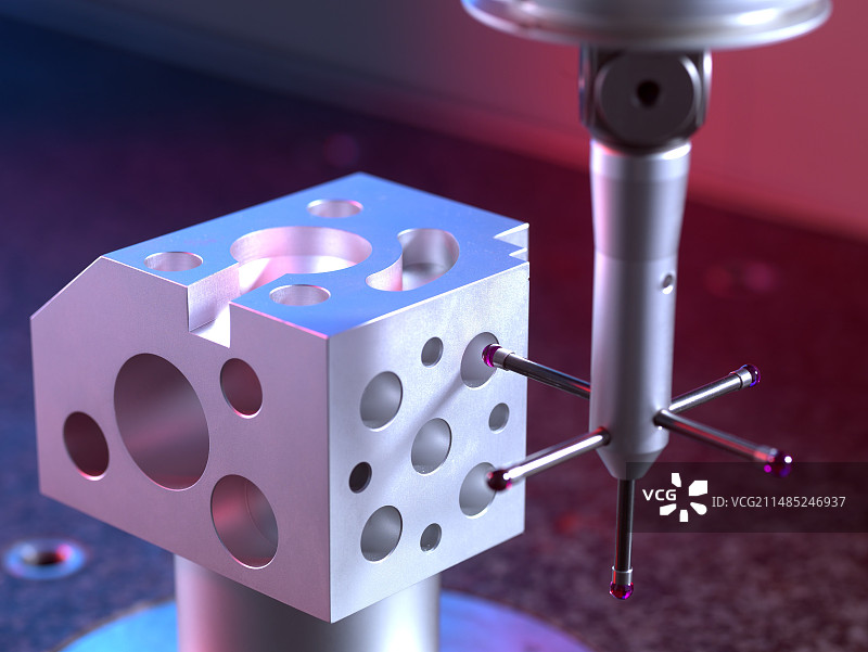 3D测量探针使用图片素材