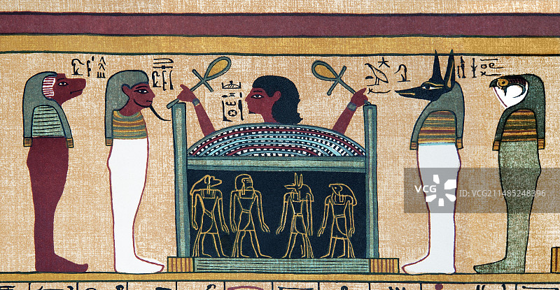 奥西里斯的棺材图片素材