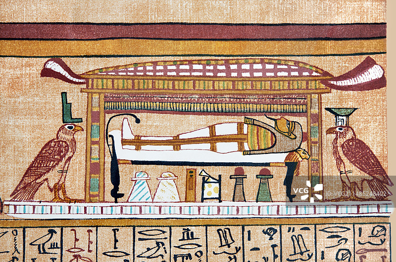 神殿中的木乃伊图片素材