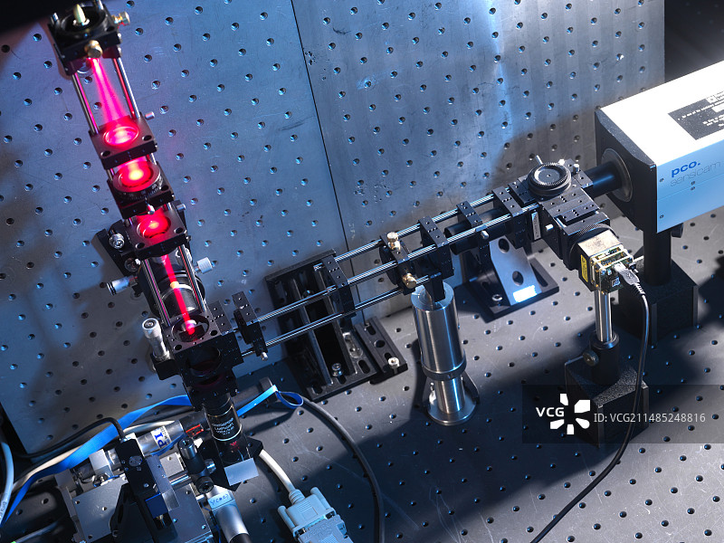 测试扫描光学显微镜图片素材