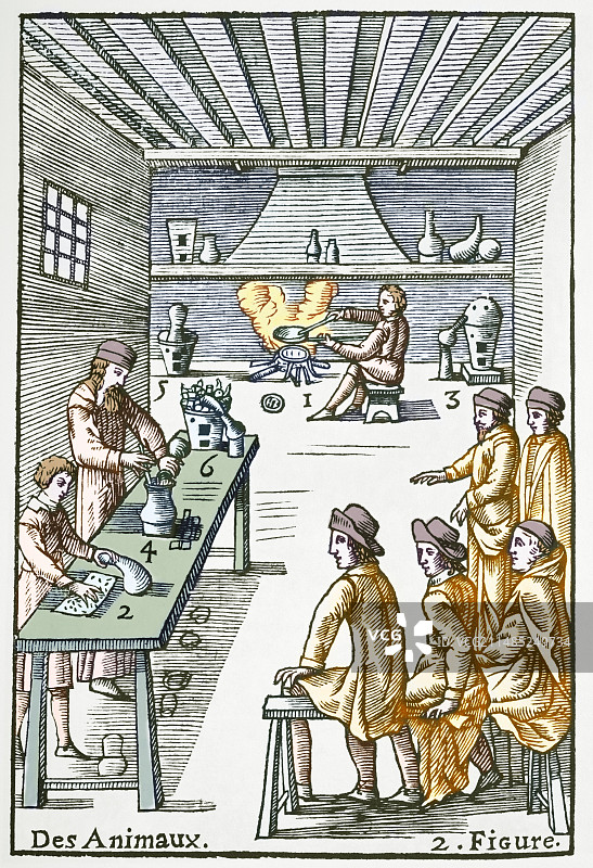 16世纪的药房制剂图片素材