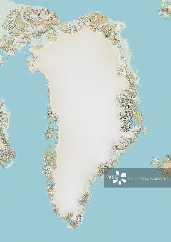 格陵兰卫星图像图片素材