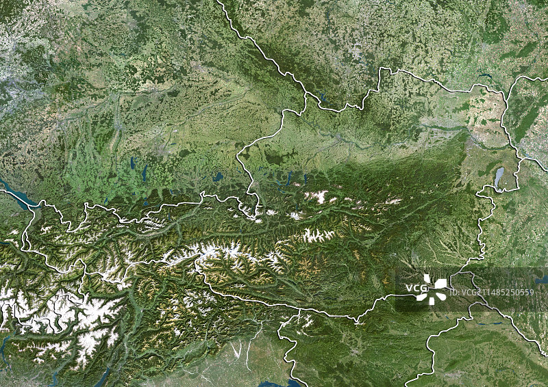 奥地利卫星图像图片素材