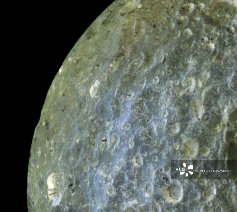 土星卫星土卫一卡西尼影像图片素材