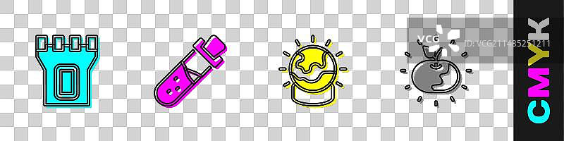 城堡塔楼药剂瓶魔法球套装图片素材