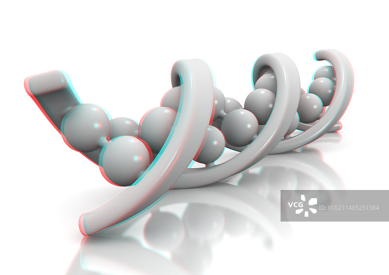 DNA分子立体3D艺术作品图片素材