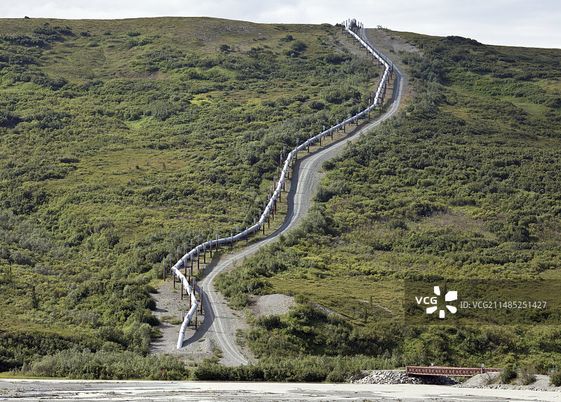 阿拉斯加输油管道图片素材