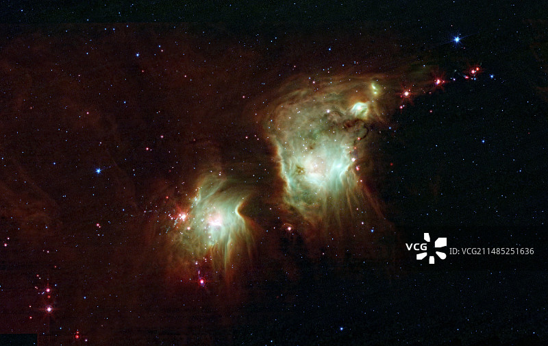 M78反射星云红外图像图片素材