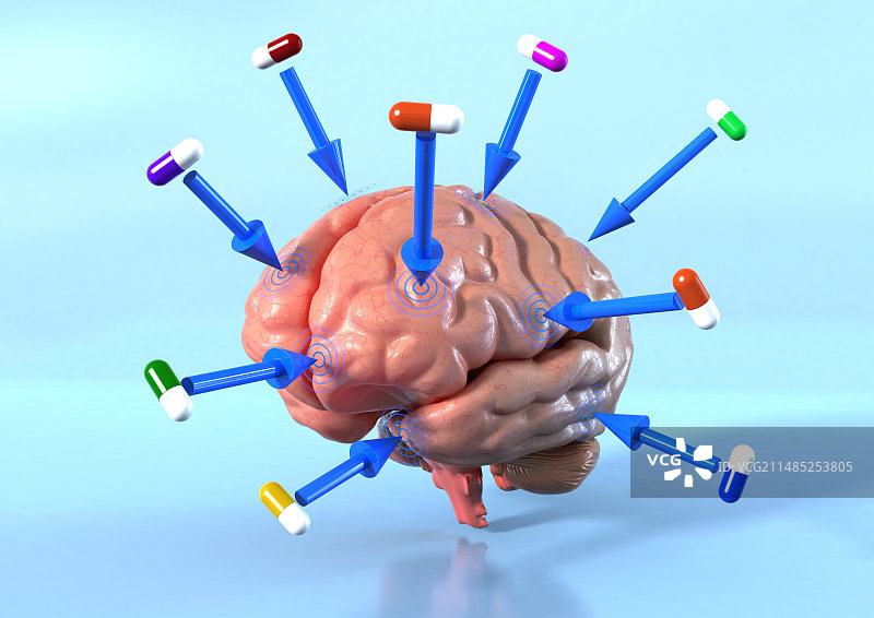 靶向心理药物治疗图片素材