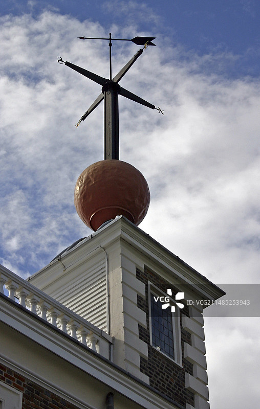 格林威治皇家天文台的时间球图片素材
