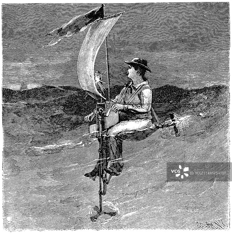 19世纪机械浮标图片素材