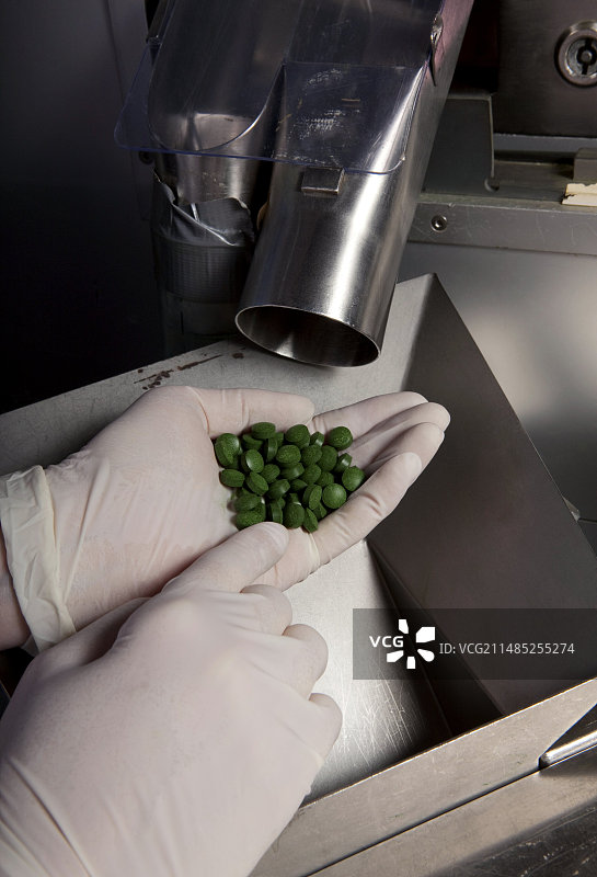 微藻食品补充剂生产图片素材