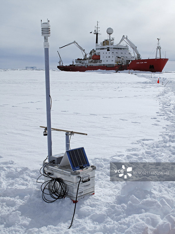 南极科考探险图片素材