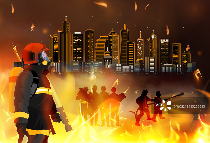 中国消防安全万家图片素材