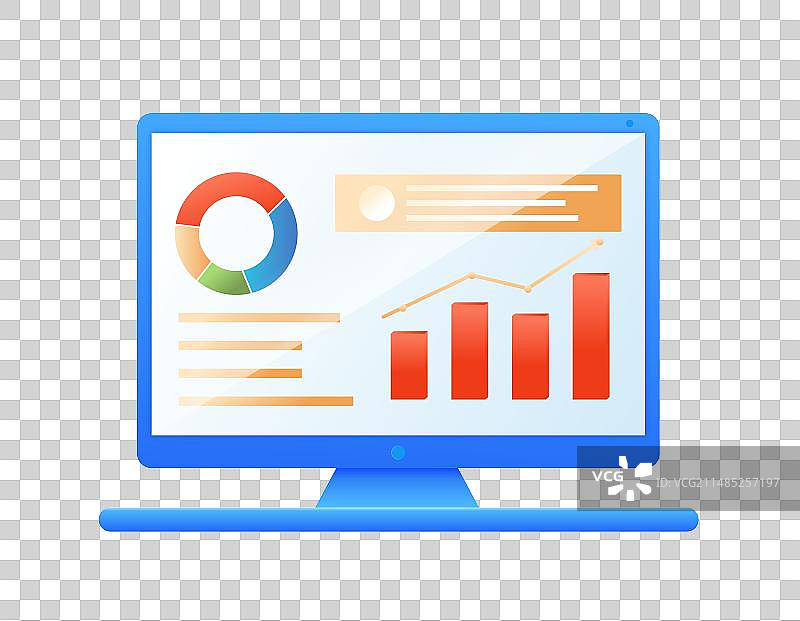 蓝色3D金融理财保险银行元素插画图片素材