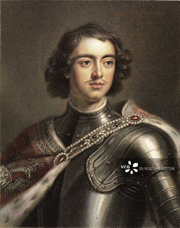 1700年俄国沙皇彼得大帝图片素材