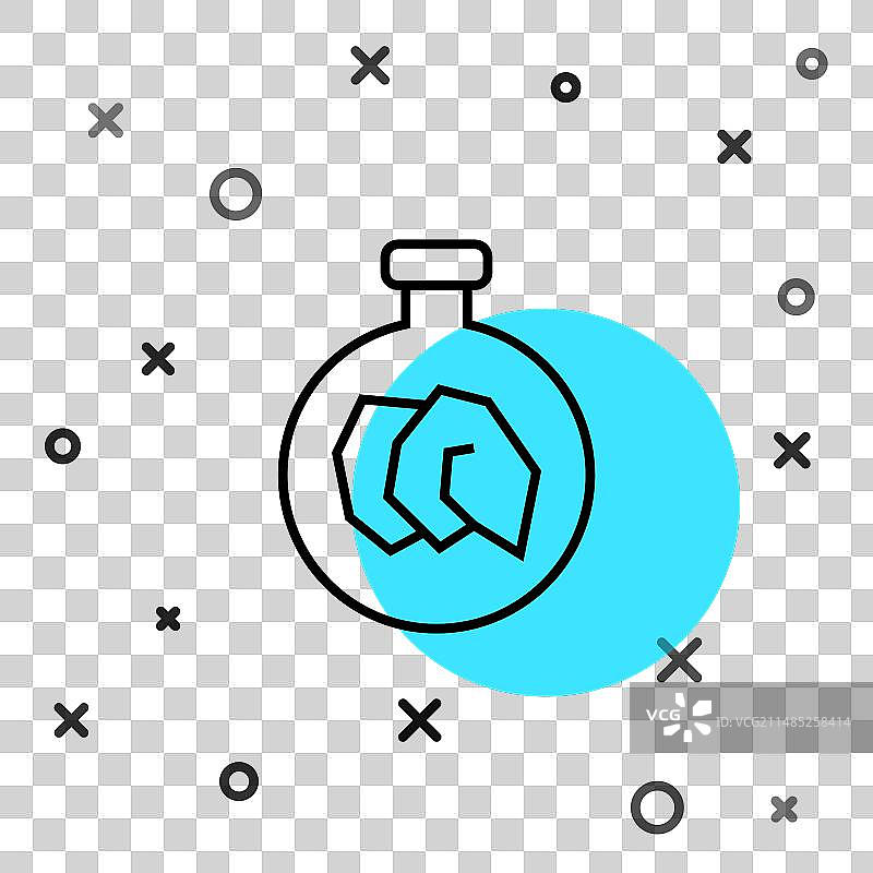 矿物岩石展览黑色图标图片素材