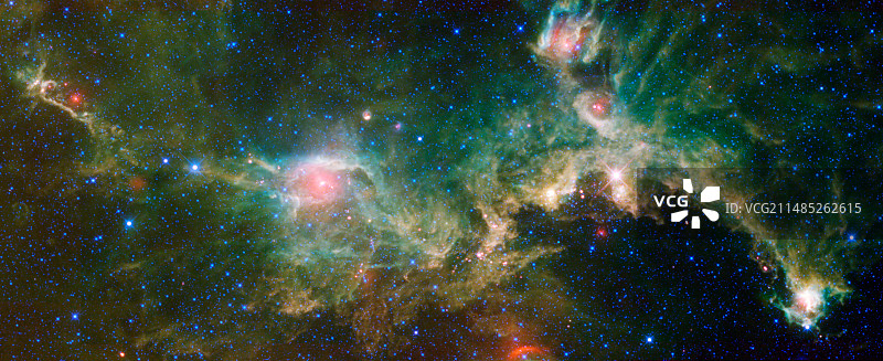 海鸥星云红外图像图片素材