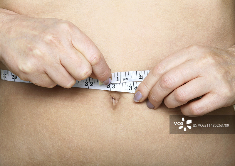 腰围测量图片素材