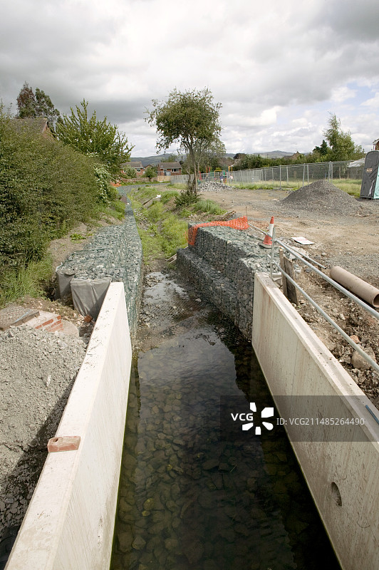 城市防洪工程图片素材
