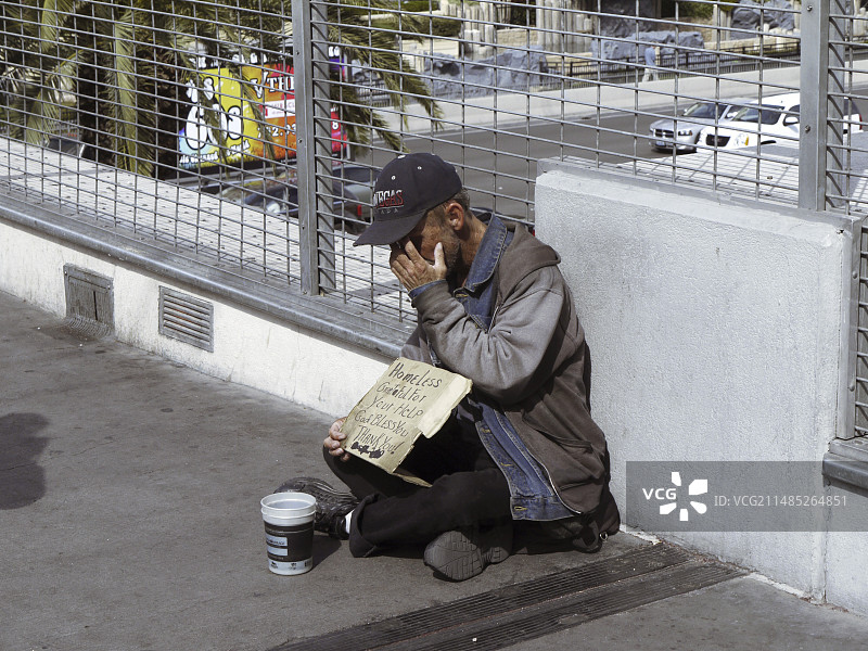 无家可归的人图片素材