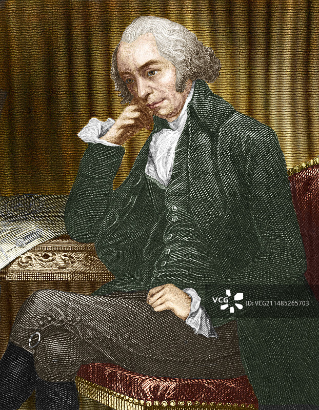 詹姆斯·瓦特 (1736-1819) 肖像图片素材