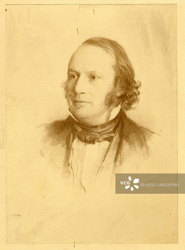 路易斯·阿加西斯，瑞士裔美国博物学家图片素材