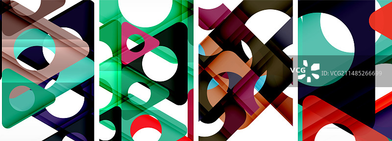 抽象的背景集具有迷人的图片素材