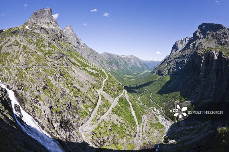 山路，挪威图片素材