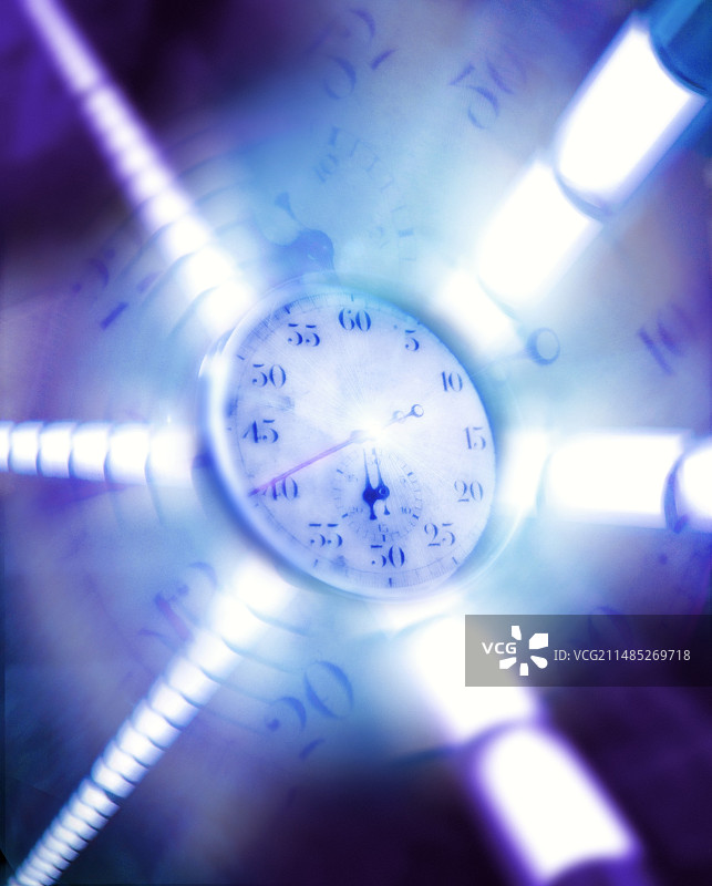 弯曲的时间概念图图片素材