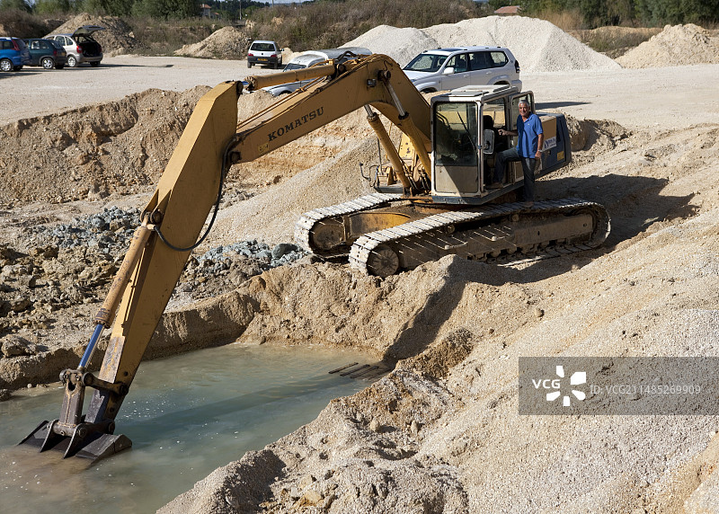 法国古生物发掘图片素材