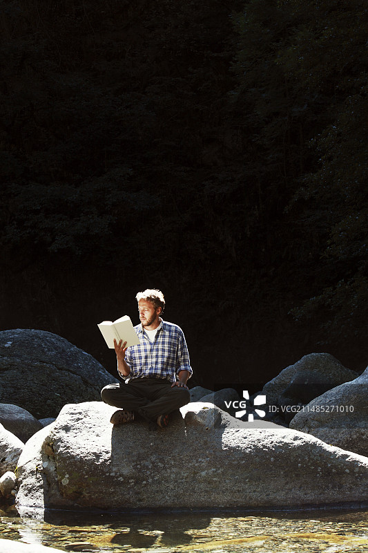 户外阅读图片素材