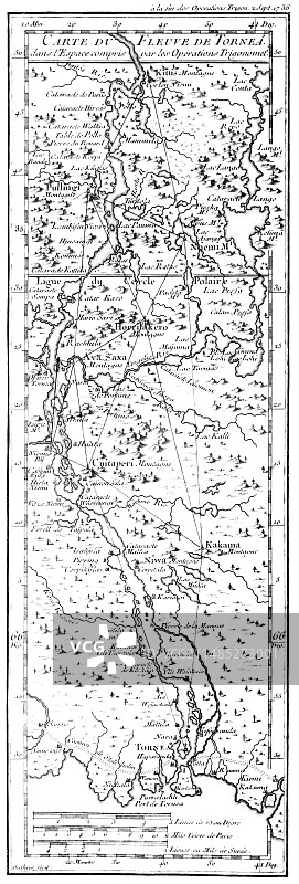 斯堪的纳维亚托尔讷河地图图片素材