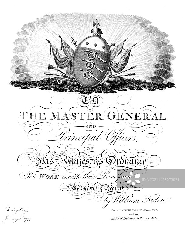 1799年的早期地形测量工作图片素材