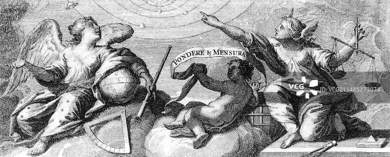 18世纪的天文学缪斯艺术作品图片素材