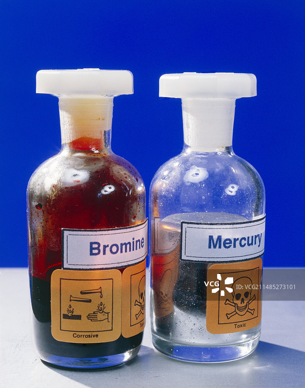 一瓶溴和汞图片素材
