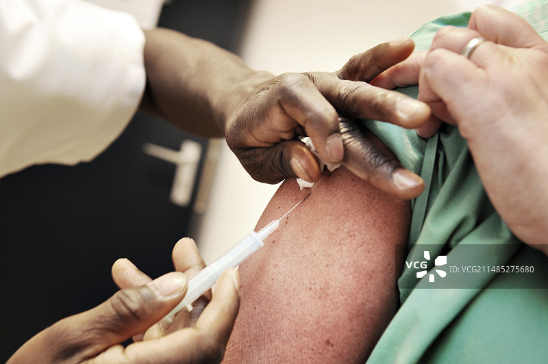 流感疫苗接种图片素材