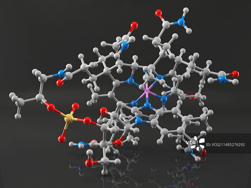 维生素B12分子艺术图图片素材