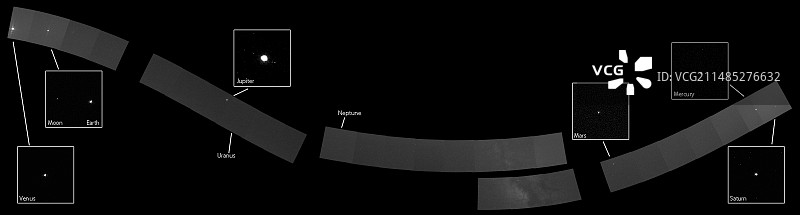 太阳系全家福图片素材