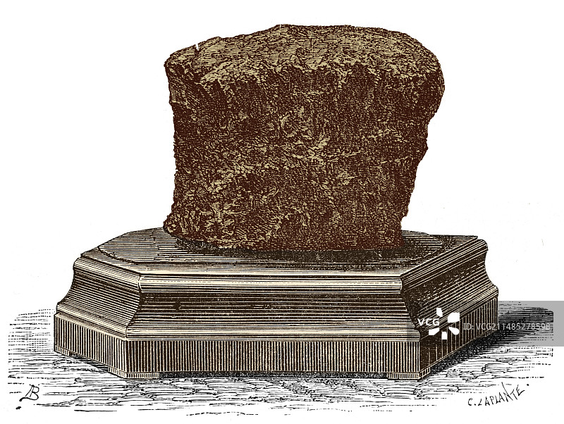 在法国发现的陨石图片素材