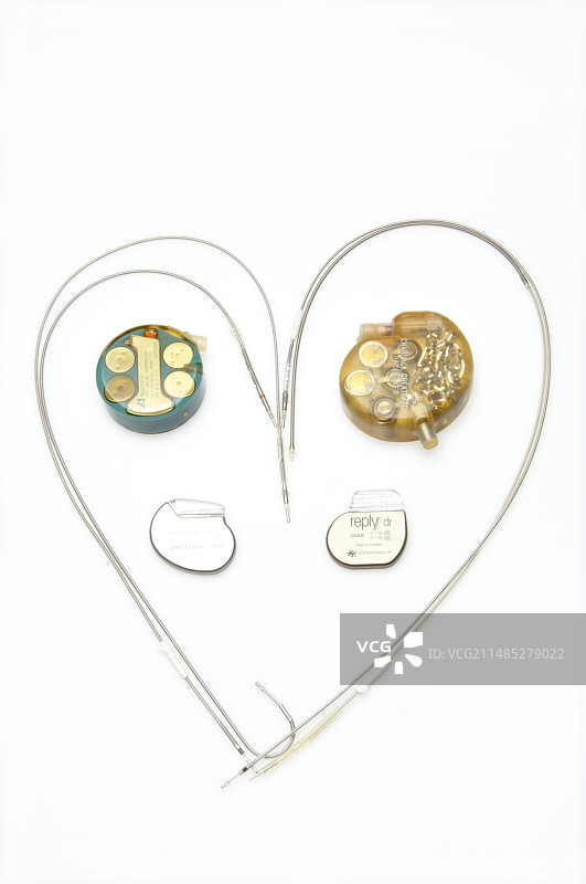 心脏起搏器对比图片素材