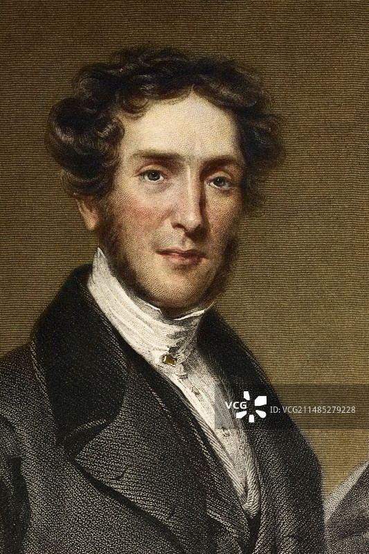 吉迪恩·曼特尔，古生物学家图片素材