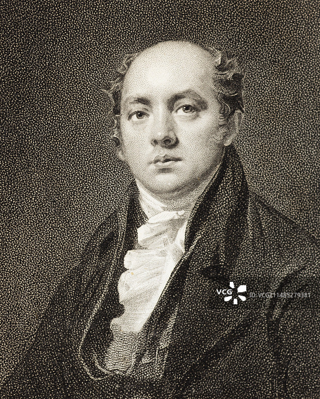 埃弗拉德·霍姆爵士当代黑白肖像图片素材